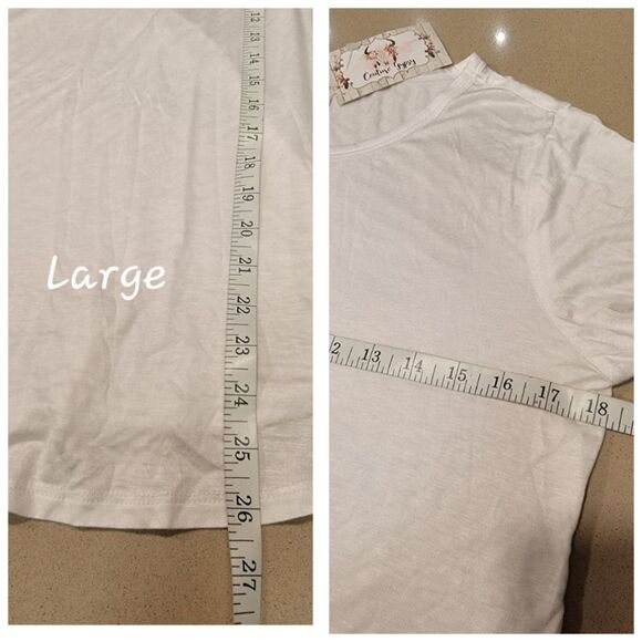 Varsity White Crew T-Shirt - Picture 8 of 10